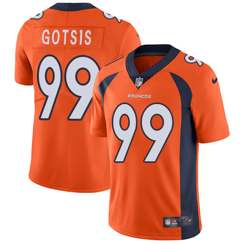 2019 Men Denver Broncos #99 Gotsis orange Nike Vapor Untouchable Limited NFL Jersey